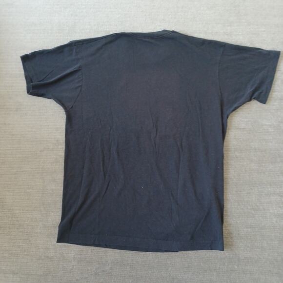 Vintage Willie Nelson T-Shirt Mens XL Black Screen Star Don't Mess With Texas - Picture 2 of 12